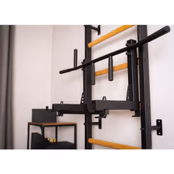 BenchK PB 710B barre de traction avec extenseurs 200 kg Noir, Blanc Mur