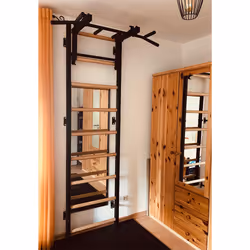 BenchK 731B barre de traction avec extenseurs 150 kg Noir, Blanc Mur