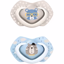 Faites confiance aux techniques traditionnelles pour apaiser votre bébé. La tétine Canpol babies Bonjour Paris C 18 m+ procur ...