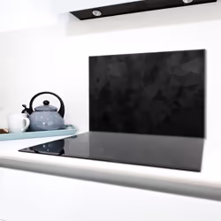 Plaque De Protection En Verre Pour Poêle 80x52 Noir - Vue supplémentaire 2