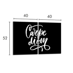 Plaque De Protection En Verre Pour Poêle 2x40x52 Noir