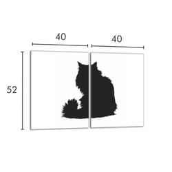 Plaque De Protection En Verre Pour Le Poêle 2x40x52 Cat