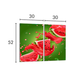 Plaque De Protection En Verre Pour Poêle 2x30x52 Pastèque
