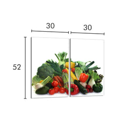 Plaque De Protection En Verre Pour La Cuisinière 2x30x52 Légumes