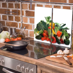 Plaque De Protection En Verre Pour La Cuisinière 2x30x52 Légumes - Vue supplémentaire 2