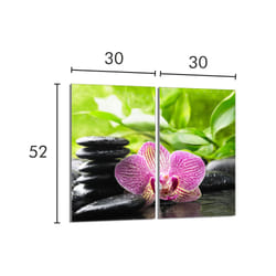Plaque De Protection En Verre Pour Poêle 2x30x52 Orchidea