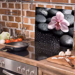 Plaque De Protection En Verre Pour Poêle 60x52 Orchidea - Vue supplémentaire 2