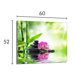 Plaque De Protection En Verre Pour Poêle 60x52 Orchidea