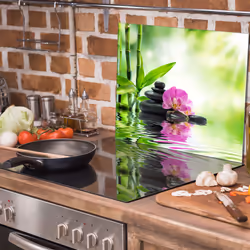 Plaque De Protection En Verre Pour Poêle 60x52 Orchidea - Vue supplémentaire 2