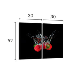 Protection De Cuisinière En Verre 2x30x52 Fraises