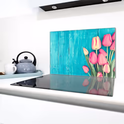 Protection De Plaque De Cuisson En Verre 80x52 Tulipes - Vue supplémentaire 2