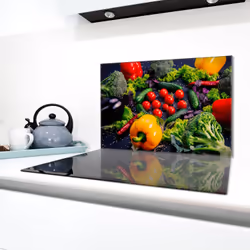 Plaque De Protection En Verre Pour La Cuisinière 80x52 Légumes - Vue supplémentaire 2