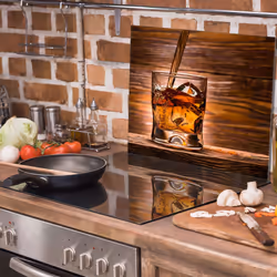 Protection De Cuisinière En Verre 60x52 Whisky - Vue supplémentaire 2