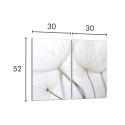 Plaque De Protection En Verre Pour Poêle 2x30x52 Fleur