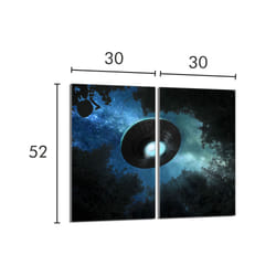 Plaque De Protection En Verre Pour Poêle 2x30x52 Ufo