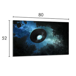 Plaque De Protection En Verre Pour Le Poêle 80x52 Ufo