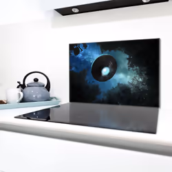 Plaque De Protection En Verre Pour Le Poêle 80x52 Ufo - Vue supplémentaire 2
