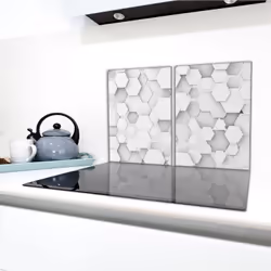 Plaque De Protection En Verre Pour Le Poêle 2x40x52 Motif - Vue supplémentaire 2