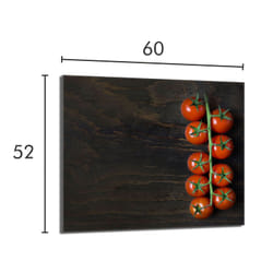 Plaque De Protection En Verre Pour Poêle 60x52 Tomate