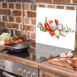 Plaque De Protection En Verre Pour La Cuisinière 60x52 Légumes - Vue supplémentaire 2