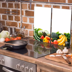 Plaque De Protection En Verre Pour La Cuisinière 2x30x52 Légumes - Vue supplémentaire 2