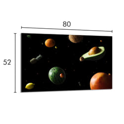 Protection De Cuisinière En Verre 80x52 Fruit