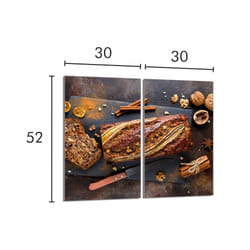 Plaque De Protection En Verre Pour La Cuisinière 2x30x52 Pain