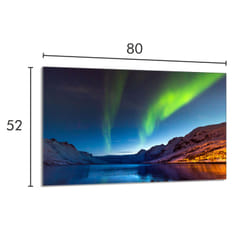 Plaque De Protection En Verre Pour Poêle 80x52 Zorza