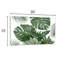 Protection De Plaque De Cuisson En Verre 80x52 Monstera
