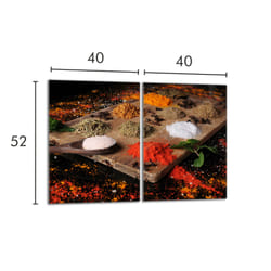 Plaque De Protection En Verre Pour La Cuisinière 2x40x52 Épices