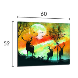 Plaque De Protection En Verre Pour Le Poêle 60x52 Deer