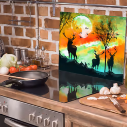Plaque De Protection En Verre Pour Le Poêle 60x52 Deer - Vue supplémentaire 2
