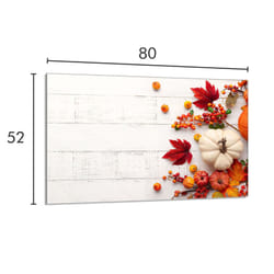 Protection De Cuisinière En Verre 80x52 Pumpkin