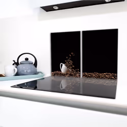 Plaque De Protection En Verre Pour La Cuisinière 2x40x52 Café - Vue supplémentaire 2