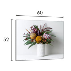 Protection De Plaque De Cuisson En Verre 60x52 Fleurs