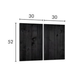 Plaque De Protection En Verre Pour Poêle À Bois 2x30x52