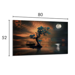 Plaque De Protection En Verre Pour Le Poêle 80x52 Tree