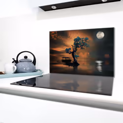 Plaque De Protection En Verre Pour Le Poêle 80x52 Tree - Vue supplémentaire 2