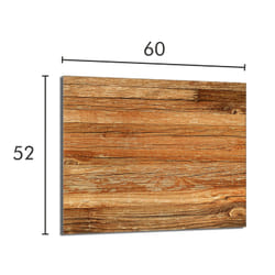 Plaque De Protection En Verre Pour Poêle À Bois 60x52