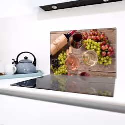 Plaque De Protection En Verre Pour Poêle 80x52 Wine - Vue supplémentaire 2