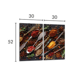 Plaque De Protection En Verre Pour La Cuisinière 2x30x52 Épices