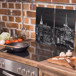 Plaque De Protection En Verre Pour Le Poêle 2x30x52 City - Vue supplémentaire 2