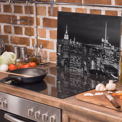 Plaque De Protection En Verre Pour Poêle 60x52 City - Vue supplémentaire 2