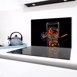 Protection De Cuisinière En Verre 80x52 Whisky - Vue supplémentaire 2