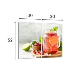 Plaque De Protection En Verre Pour Le Poêle 2x30x52 Drink