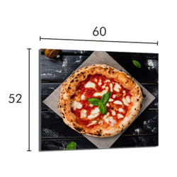 Plaque De Protection En Verre Pour La Cuisinière 60x52 Pizza