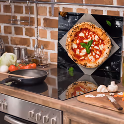 Plaque De Protection En Verre Pour La Cuisinière 60x52 Pizza - Vue supplémentaire 2