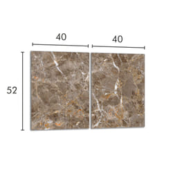 Protection De Plaque De Cuisson En Verre 2x40x52 Marbre