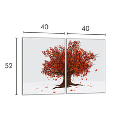 Plaque De Protection En Verre Pour Poêle 2x40x52 Tree