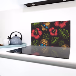 Protection De Plaque De Cuisson En Verre 90x52 Ananas - Vue supplémentaire 2